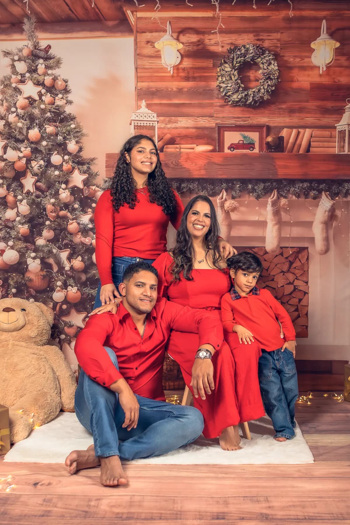 Fotografia de Natal em estúdio